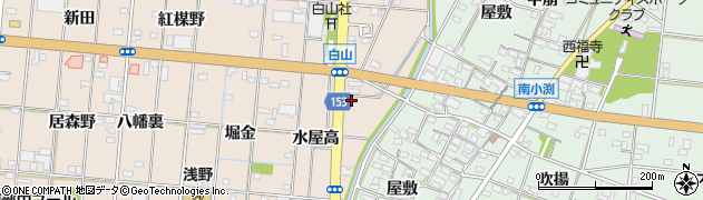 愛知県一宮市浅野水屋高22周辺の地図