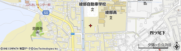京都府綾部市上延町（九反）周辺の地図