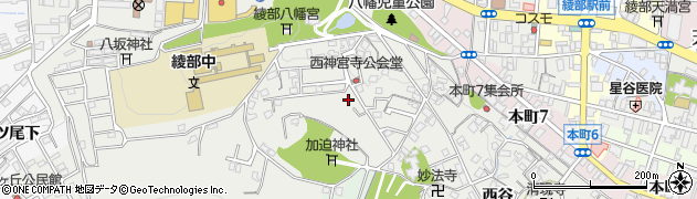 京都府綾部市神宮寺町（加迫）周辺の地図