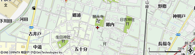 愛知県一宮市千秋町加納馬場郷内127周辺の地図
