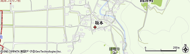 京都府綾部市高津町坂本29周辺の地図