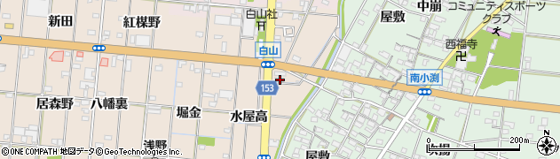 愛知県一宮市浅野水屋高9周辺の地図