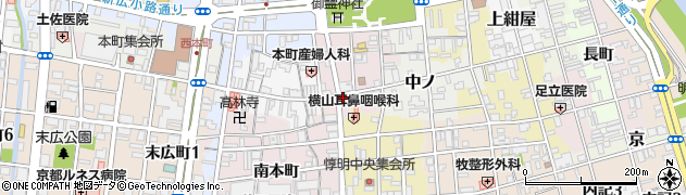 山中青果店周辺の地図