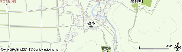 京都府綾部市高津町坂本28周辺の地図