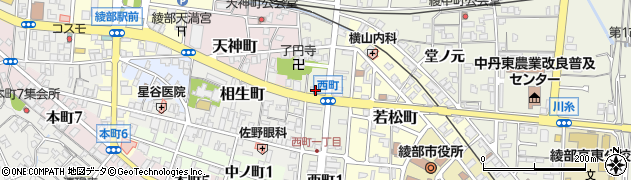 京都北都信用金庫西町支店周辺の地図