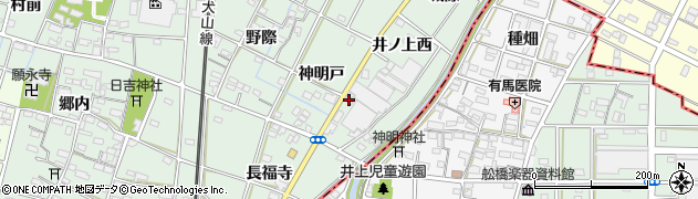 愛知県一宮市千秋町加納馬場井ノ上西378周辺の地図