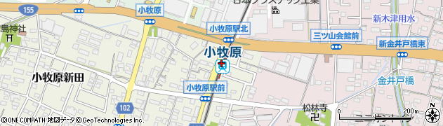 小牧原駅周辺の地図