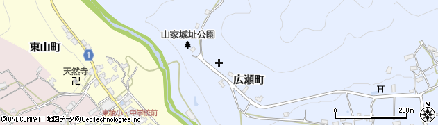京都府綾部市広瀬町上ノ町周辺の地図