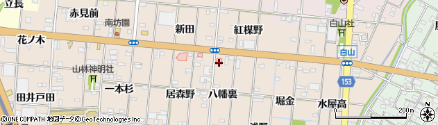 愛知県一宮市浅野八幡裏2周辺の地図