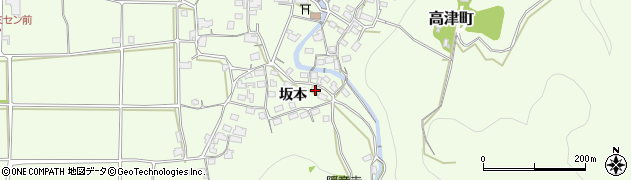 京都府綾部市高津町坂本22周辺の地図