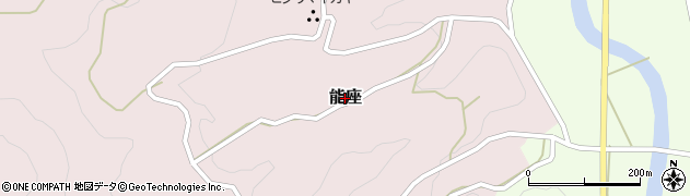 兵庫県養父市能座周辺の地図