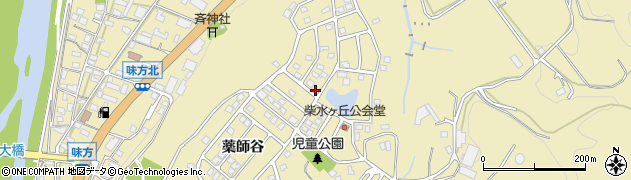京都府綾部市味方町薬師谷周辺の地図