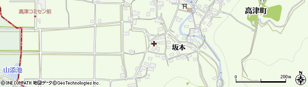 京都府綾部市高津町坂本6周辺の地図