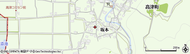 京都府綾部市高津町坂本10周辺の地図