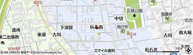 愛知県一宮市西五城（杁先南）周辺の地図