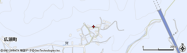 京都府綾部市広瀬町上ノ地周辺の地図