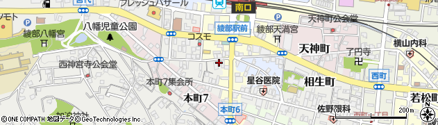 京都府綾部市幸通西馬場周辺の地図