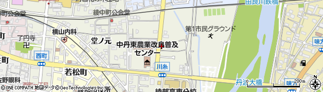 京都府綾部市川糸町周辺の地図