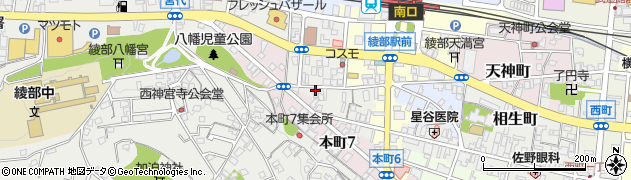 京都府綾部市幸通西馬場38周辺の地図