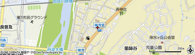 京都府綾部市味方町（石風呂）周辺の地図