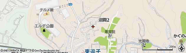 神奈川県逗子市沼間2丁目7周辺の地図
