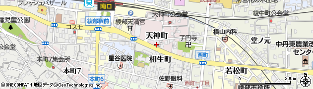 京都府綾部市天神町西綾部122周辺の地図