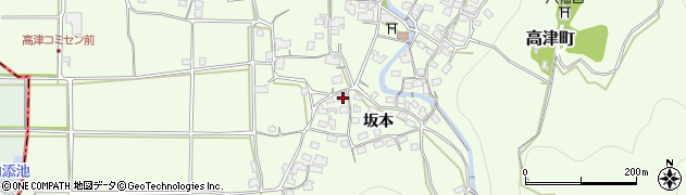 京都府綾部市高津町坂本11周辺の地図