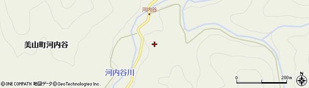 京都府南丹市美山町河内谷（段上）周辺の地図