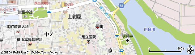 京都府福知山市西長周辺の地図