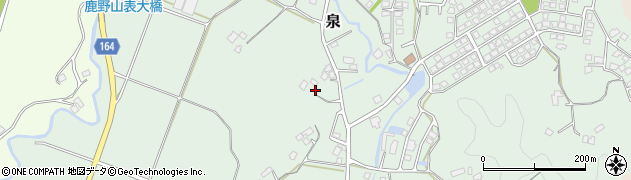 千葉県君津市泉580周辺の地図