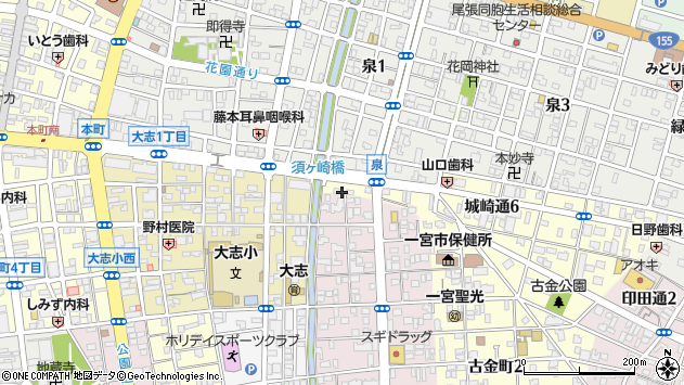 〒491-0866 愛知県一宮市城崎通の地図
