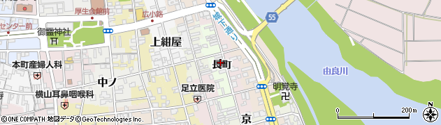 京都府福知山市長町周辺の地図