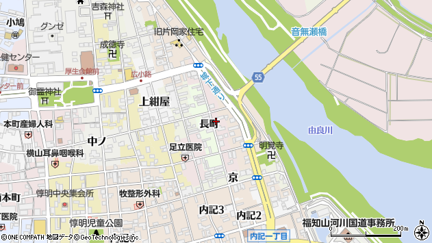 〒620-0024 京都府福知山市東長町の地図