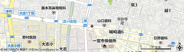 花岡町周辺の地図