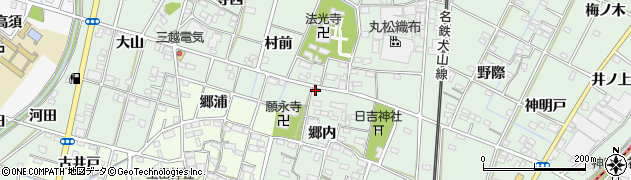 愛知県一宮市千秋町加納馬場郷内148周辺の地図
