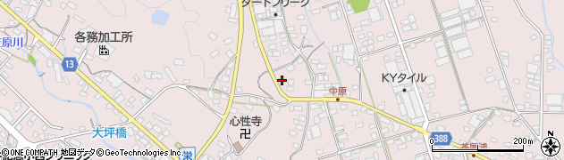 岐阜県多治見市笠原町上原区1327周辺の地図