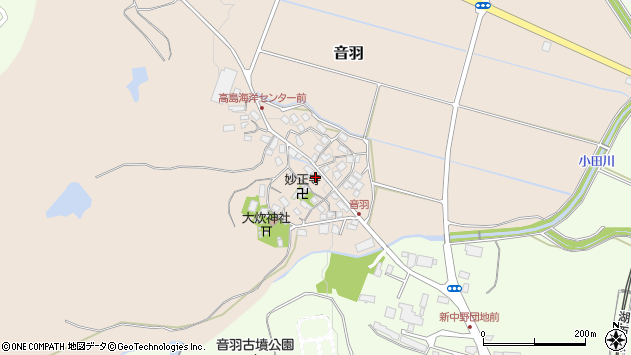 〒520-1131 滋賀県高島市音羽の地図
