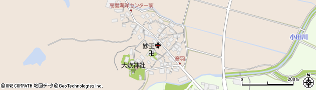 滋賀県高島市音羽周辺の地図