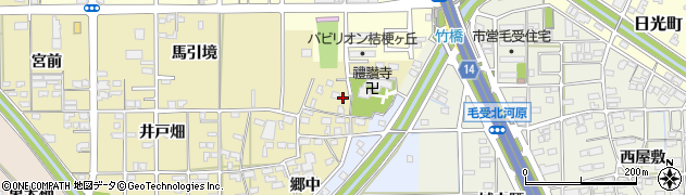 愛知県一宮市大和町福森（郷）周辺の地図