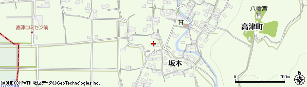 京都府綾部市高津町久雲寺6周辺の地図
