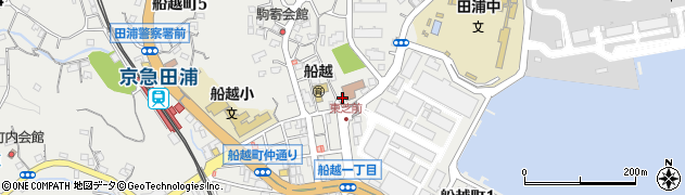 神奈川県横須賀市船越町6丁目77周辺の地図