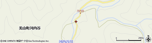 京都府南丹市美山町河内谷（新小井根）周辺の地図