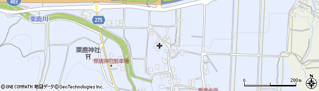 兵庫県朝来市山東町粟鹿周辺の地図