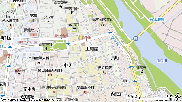 〒620-0033 京都府福知山市上紺屋の地図