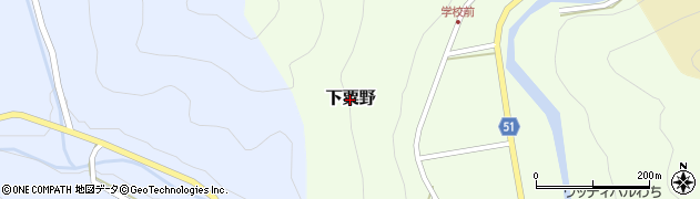 京都府京丹波町（船井郡）下粟野周辺の地図