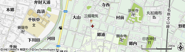 愛知県一宮市千秋町加納馬場村前34周辺の地図
