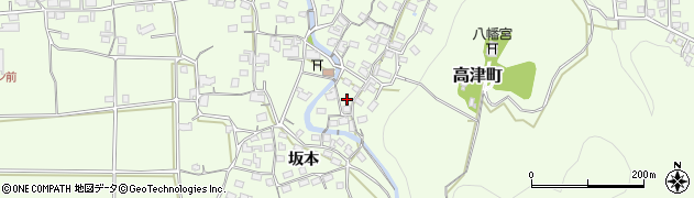 京都府綾部市高津町（市場）周辺の地図