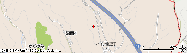 神奈川県逗子市沼間4丁目周辺の地図