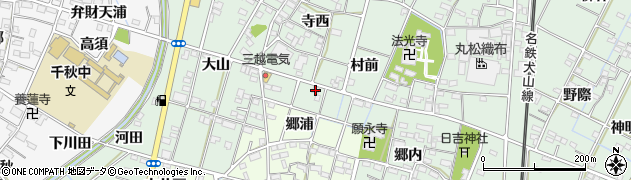 愛知県一宮市千秋町加納馬場村前周辺の地図