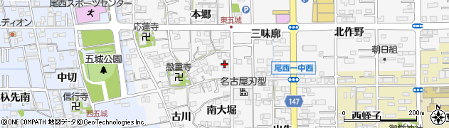 愛知県一宮市東五城西大堀4周辺の地図